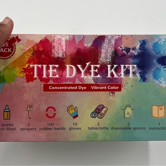 AGQ DIY Tie Dye Kit - 18 Colors Fabric Dye for Kids Adults, Permanent Tie Dye - Picture 3 of 9